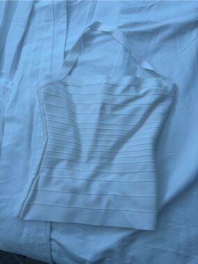 House of CB- White Strapless Bandage Bodysuit - Women Intimates & Sleepwear